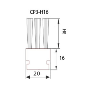 Leistenprofil CP3-H16 von Niebling
